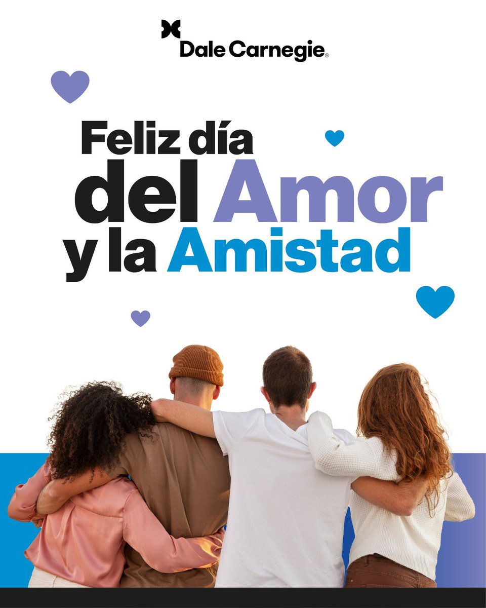 Feliz día del Amor y la Amistad les desea el equipo de Dale Carnegie México. 

“Puedes hacer más amigos en dos meses mostrando interés en otras personas, que los que conseguirás en dos años intentando que se interesen ellos por ti”

-Dale Carnegie

#DíadelAmorYLaAmistad #14deFeb