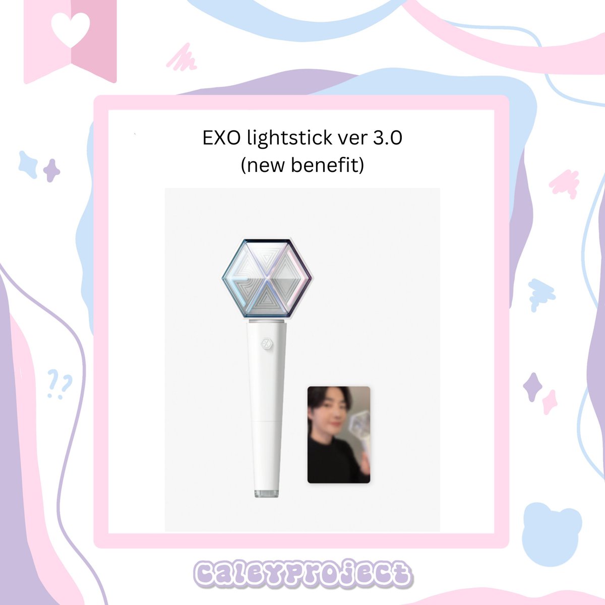 caleyproject's tweet photo. [ina go] ✨ 

EXO lightstick 3.0 ver (new benefit) 

✳︎ EXO lightstick : Rp 615.000

 🗒️ Details on pict
⬇️ DP can check  thread

t. wts wtb EXO official lightstick fanlight https://t.co/324RMBlb8h