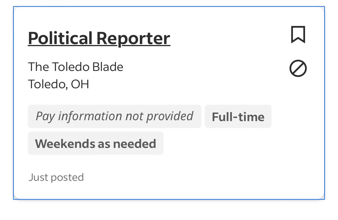 AllisonRaynor's tweet photo. @MikeBrice @TheMessenger You could start by posting the salary range for your posted positions, maybe then nobody will disappoint you when you try and underpay them? 

Saying you’re an “equal opportunity employer” while engaging in behavior that drives pay disparity is quite the choice, babe. Good luck. https://t.co/AeTyqzhVeK