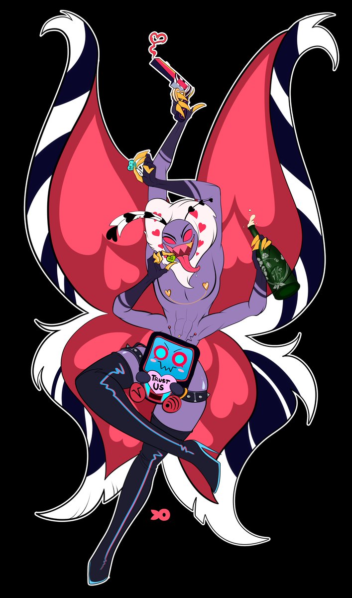 Happy Valentine's Day !
(or Happy Valentino's Day?)

#hazbinhotel #VoxVal #StaticMoth #Valentino