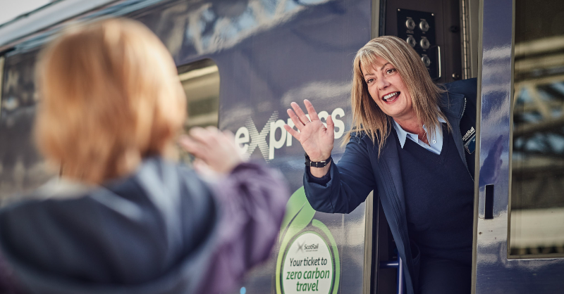 ScotRail's tweet photo. 🥳 Here’s your chance to WIN! 

We’re celebrating being back on the telly by giving away train tickets to three lucky customers. Each winner can take three mates along with them anywhere in Scotland!  

T&amp;Cs apply. See website for details. 

Enter below now. ⬇️