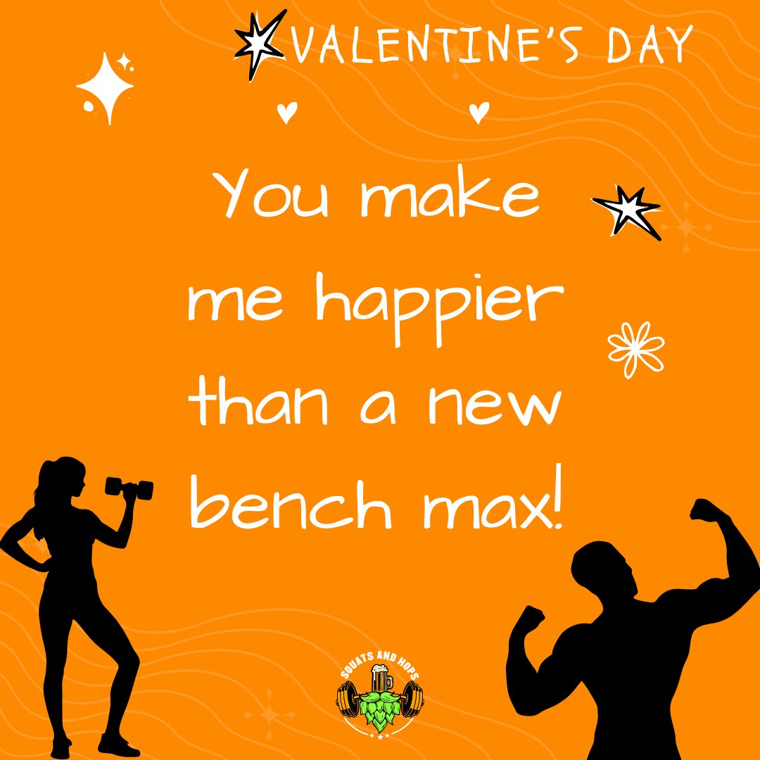 squats_and_hops's tweet photo. Happy Valentine’s Day!

If you’re not sure how to tell your swolemate, or drinking buddy how much you care. Send them one of these! https://t.co/iRNqSZS4M6