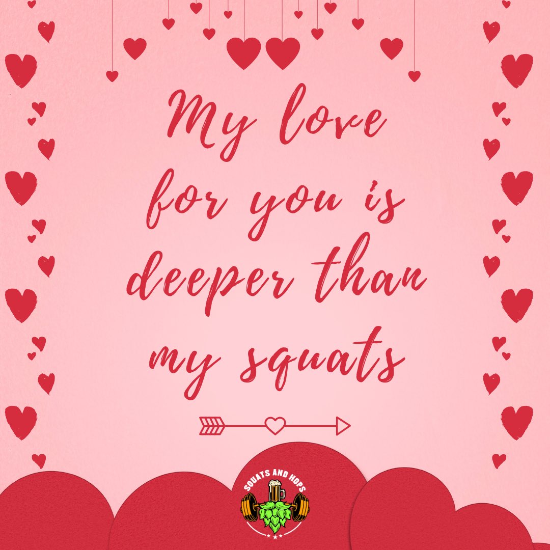 squats_and_hops's tweet photo. Happy Valentine’s Day!

If you’re not sure how to tell your swolemate, or drinking buddy how much you care. Send them one of these! https://t.co/iRNqSZS4M6