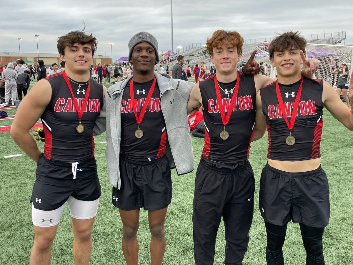 Canyon Track (@gamezglenn) on Twitter photo Varsity boys run a season best in the 4x1 relay to win at the Comal Relays with a time of 43.58. <a href="/CanyonHS_ABC/">CHS Athletic Booster Club</a> <a href="/BMar1842/">Brian Martinez</a> <a href="/canyonVB/">Canyon Volleyball</a> <a href="/Canyon_Football/">Canyon Cougar Football</a> Varsity boys run a season best in the 4x1 relay to win at the Comal Relays with a time of 43.58. <a href="/CanyonHS_ABC/">CHS Athletic Booster Club</a> <a href="/BMar1842/">Brian Martinez</a> <a href="/canyonVB/">Canyon Volleyball</a> <a href="/Canyon_Football/">Canyon Cougar Football</a>