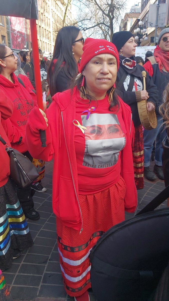 Good 2C Sheila Poorman at 33rd Annual Women's Memorial March. Need answers in the death of beloved daughter Chelsea taken from Granville&Drake Vancouver. Only here 3months. Found in abandoned home off Granville in South Van. #MMIWG2S @VPDDiversity @UBCIC find murderer now.