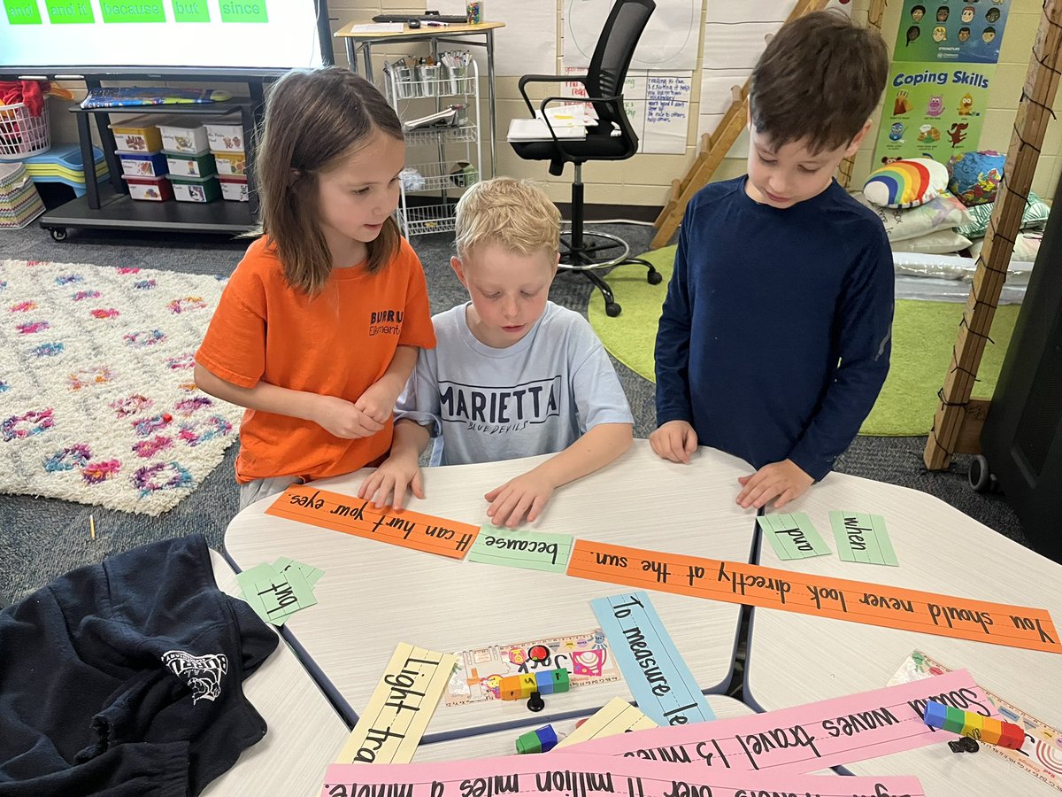 Combine sentences using conjunctions …. But make it interactive and FUN? ✔️✔️✔️ <a href="/TheWritingRevol/">The Writing Revolution</a> #literacymatters #structuredliteracyforall