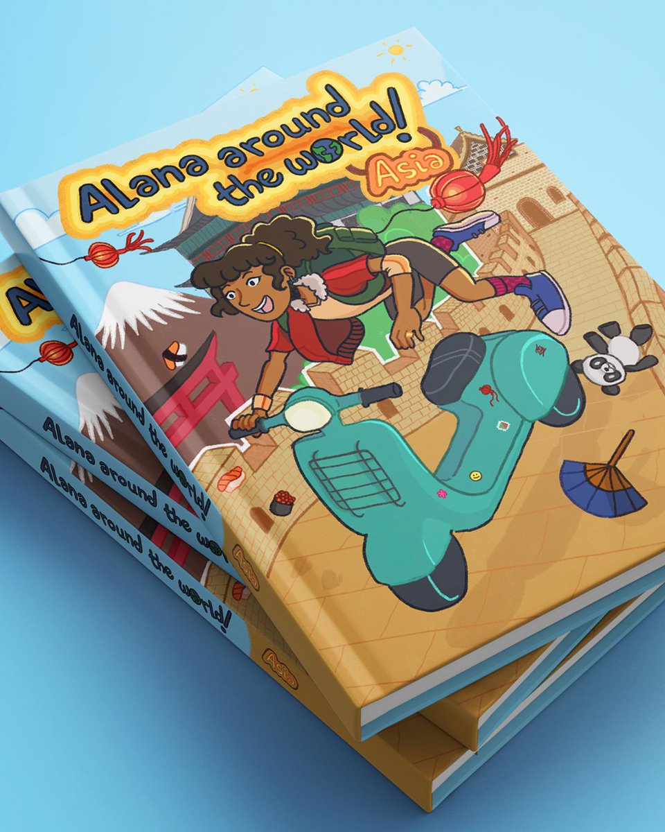 kisutastic's tweet photo. I present to you... Alana! She's a young traveler that loves to try foods, go to a lot of  curious places, have the most pleasant experiences a tourist could have and of course, register it in her notebook so everyone can read about it! 
.
#kids #kidlit #cute #trip #travel #novel https://t.co/sWngom0IRt