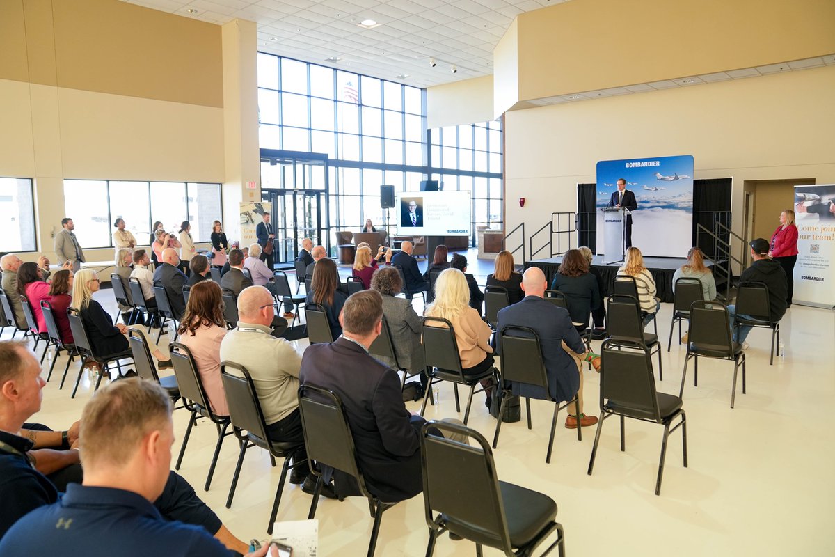 It was great to be back in Wichita to celebrate the first cohort of apprentices through the collaboration of @Bombardier & @WSUtech. Our goal is to be a top 25 state for apprenticeship by 2025, & I have no doubt that the apprentices in the room will help #KS get there.