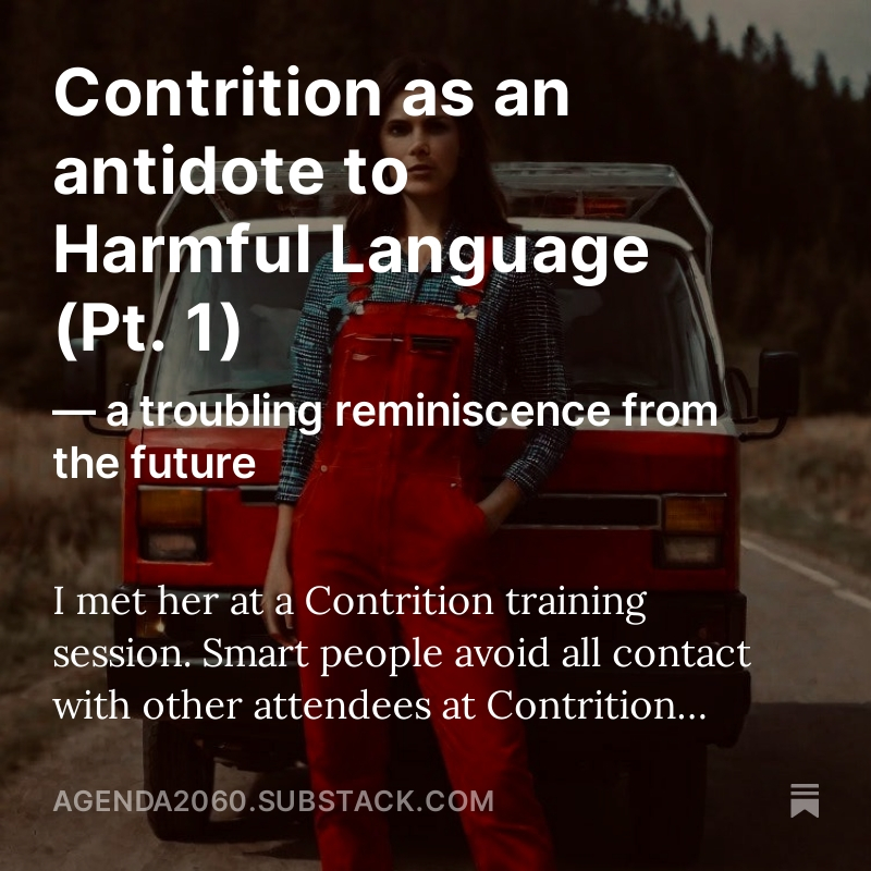 “What you have done,” the Adjudicator claimed, “in crossing your arms across your chest, is to set up a protective barrier between yourself and the rightful accusation that you, as a white male, need to demonstrate contrition for your role in making ... open.substack.com/pub/agenda2060…