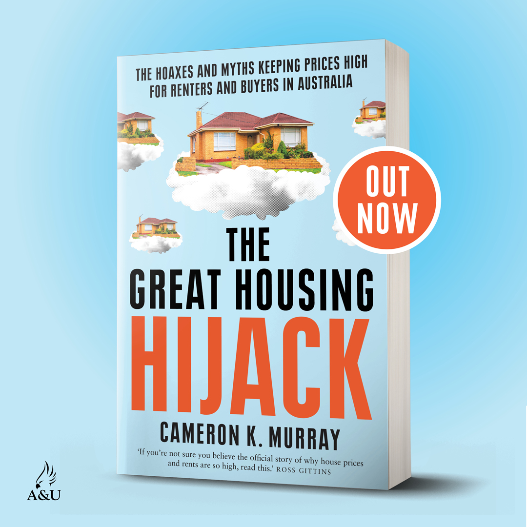 DrCameronMurray's tweet image. Interested in housing markets and policy?
My book, The Great Housing Hijack, is available to pre-order (out 27th Feb)
It makes sense of the economic and political forces in property, debunks myths that hijack debates and offers workable policy options
fresheconomicthinking.com/p/the-great-ho…