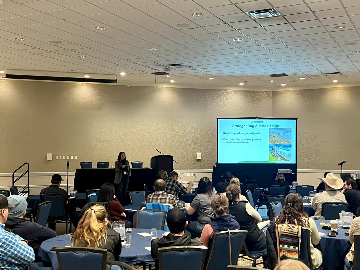 RibeiroLabUsask's tweet photo. Another very successful #WCFMS24 @SCFA_office!!! We were very happy to see a record number of participants!! It always goes by so fast! We finished this last day with great talks by @Gregpenner3 @BreeKelln #beef #cattle #feedlot #Canada https://t.co/EgkUChZKC2