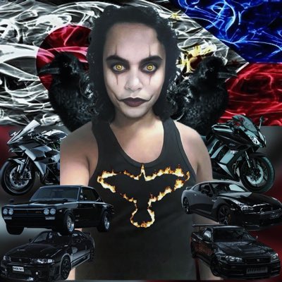 カラス (ハシバシカラス 🐦‍⬛🥷🏻🖤💛ゴス忍者 🇯🇵🇵🇭)

ジーノ・ジャクソン (川崎源治🖤💚)

日産スカイラインとカワサキニンジャ (🖤💛)