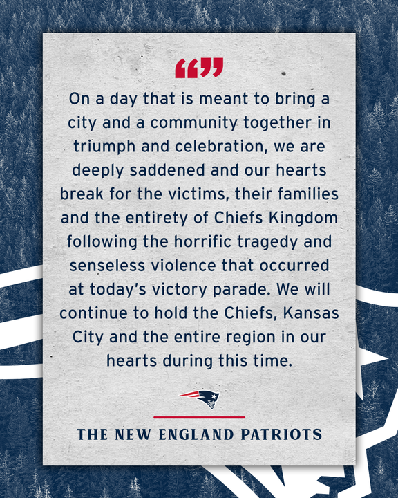 Statement from the New England Patriots: