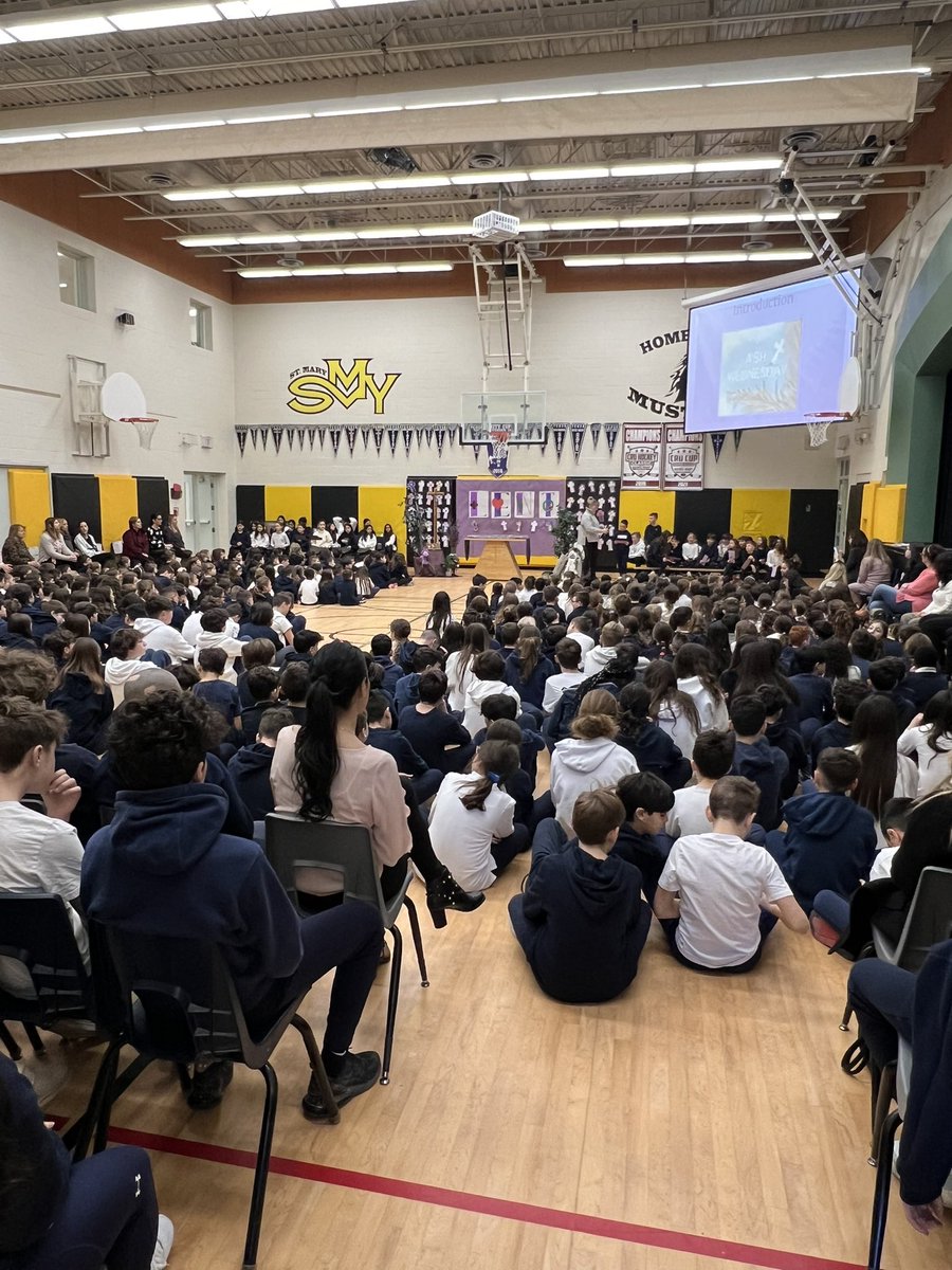 Thank you to Ms. Zizek, Ms. Boyes and Ms. Infanti’s classes for leading us in prayer during our Ash Wednesday Liturgy. It was a time of reflection as we begin our Lenten Season. @ElizabethCrowe_