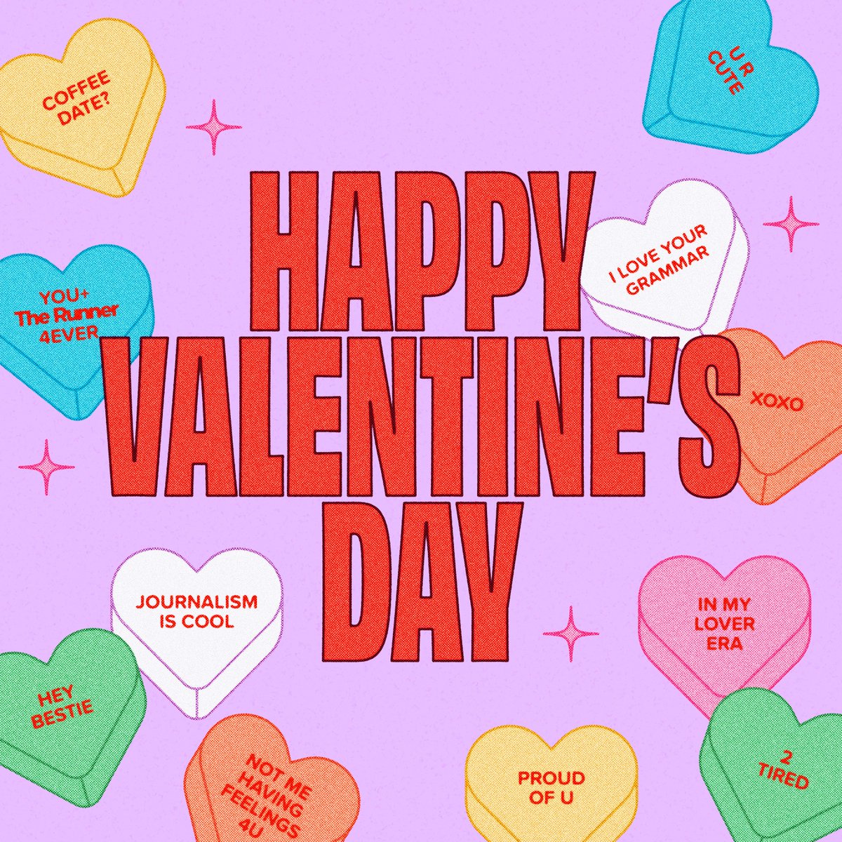 Breaking news: Love is in the air! Happy Valentine’s Day from all of us at The Runner 💌