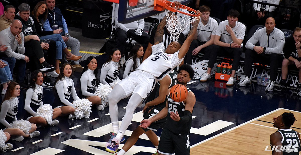 Some serious hang time for @PennStateMBB's Nick Kern.