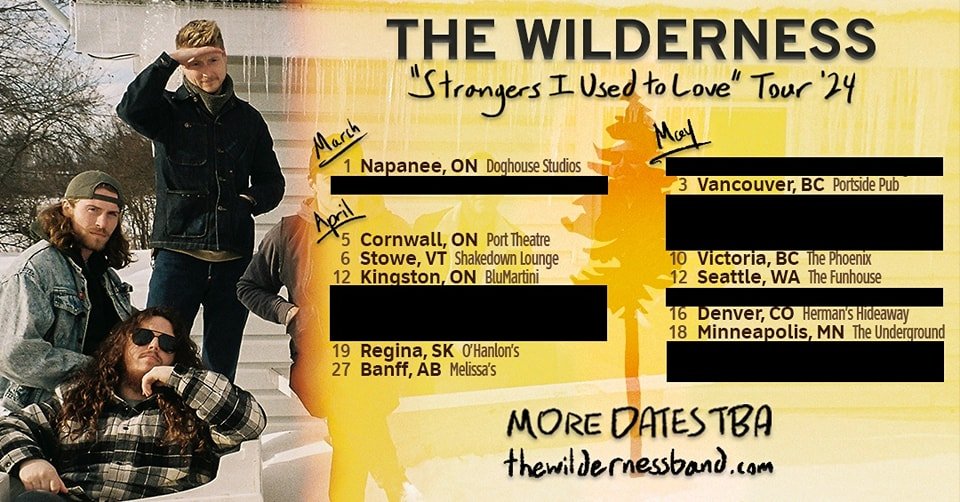 It's time to welcome THE WILDERNESS back to Cornwall on Friday April 5th at the PORT Theatre. Follow the link below for tickets @TheWildernessON <a href="/boomcornwall/">boom 101.9</a> <a href="/Dan__Allaire/">Dan Allaire</a> <a href="/1045FreshRadio/">104.5 Fresh Radio</a> <a href="/ChooseCornwall/">Choose Cornwall</a> <a href="/TourismCornwall/">Cornwall Tourism</a> <a href="/TourismSDG/">SDG Tourism</a> #strangers #livemusic 
bouncelife.com/events/65ba896…