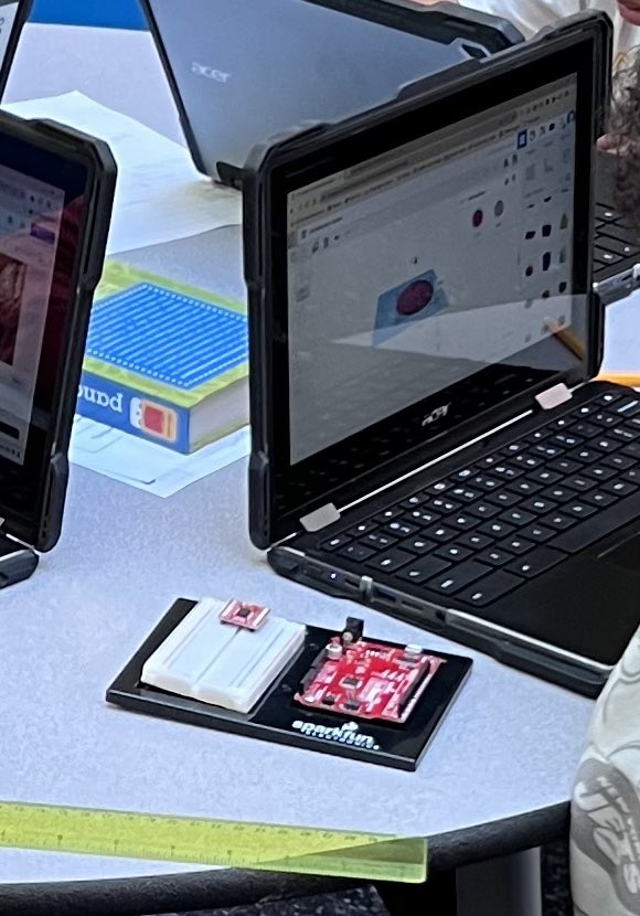 MissWinand's tweet photo. Advanced @HawthorneWCS coding club students continued designing their robot projects today. They worked on creating the bases for the 3D printer that will hold their wheels and motors. They have some great ideas and designs so far! https://t.co/0RZr796H13