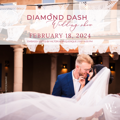 ABQtodo's tweet photo. 💍 Dive into wedding bliss at the Diamond Dash Wedding Show! #ABQToDo
Join us on Sunday, February 18 from 1 - 4 p.m. at Embassy Suites for giveaways, stunning displays, and the chance to win FREE diamond jewelry! 💎 Don't miss out! 👰 #DiamondDash #WeddingShow https://t.co/AX71xasGyT