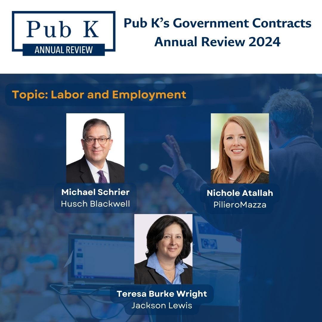 PubKGroup's tweet photo. Panels 5 &amp; 6 of #2024pubkannualreview featured speakers from @VenableLLP @VinsonandElkins @ThompsonHine @HKAGlobal on Grants, CoAgs &amp; OTAs; and @HuschBlackwell @PilieroMazza &amp; @JacksonLewisPC on Labor &amp; Employment https://t.co/ImTuIlwkAH