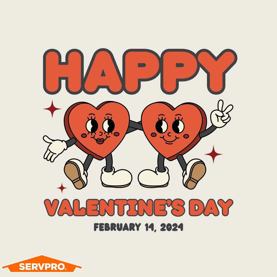 Love is in the air, and so is our commitment to restoring your heart and home. Happy Valentine's Day from SERVPRO! 🧡💚 #ValentinesDay #SERVPROLove