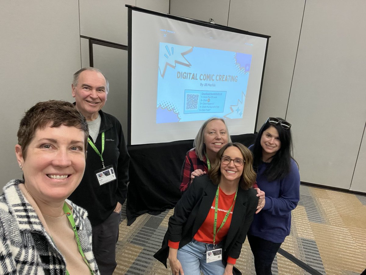 Got to present at #OETC today. I shared my Comic Creations #AppleBook. All of the participants made fun characters and comics. Many thanks to my amazing UA colleagues and friends for their support and encouragement.