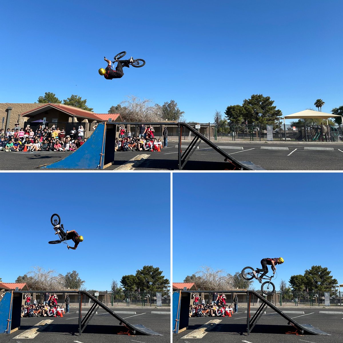 KnoxGifted's tweet photo. Thank you, @stuntmasters, for sharing your time and talents with our students! Your messages of respect and kindness are just what we needed to hear, and your stunts were outstanding!! #kgarocks #wearechandlerunified @chandlerunified https://t.co/MEmay9giCu