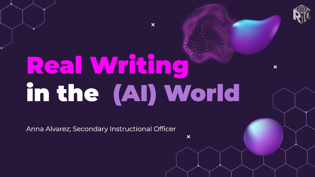 Alvarez_SEISD's tweet image. GEMS teachers focused on the process and NOT the end product as we explored Real Writing in the AI World. #GEMSpride #Here2Serve #SEISDPeoplePassionPurpose