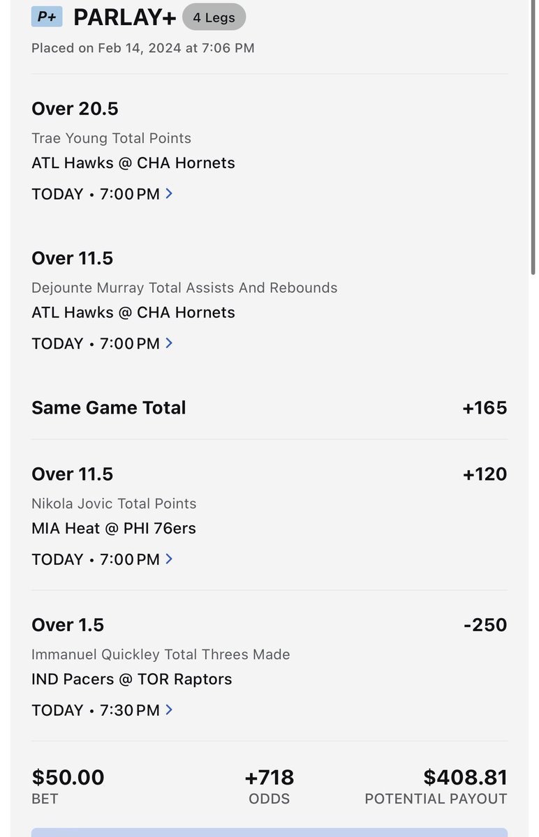 ghostly_drip's tweet photo. Tail at your own risk ⚠️ 

#twitterbet #bet #bettingpicks #espnbet #espn #jovic #betting https://t.co/czMeWL9EpH