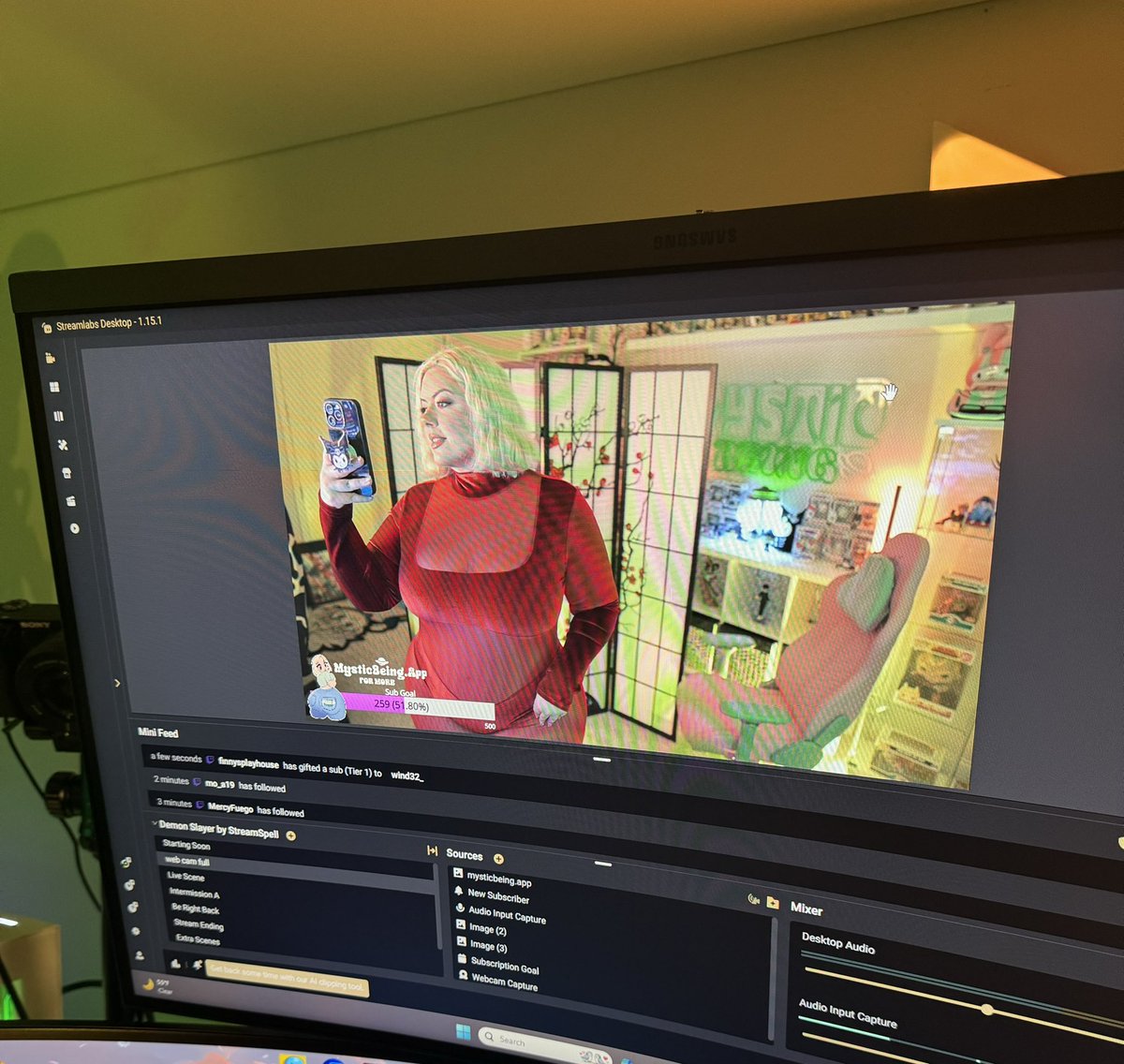 Live on twitch! Be my date! Twitch.com/mysticbeingg