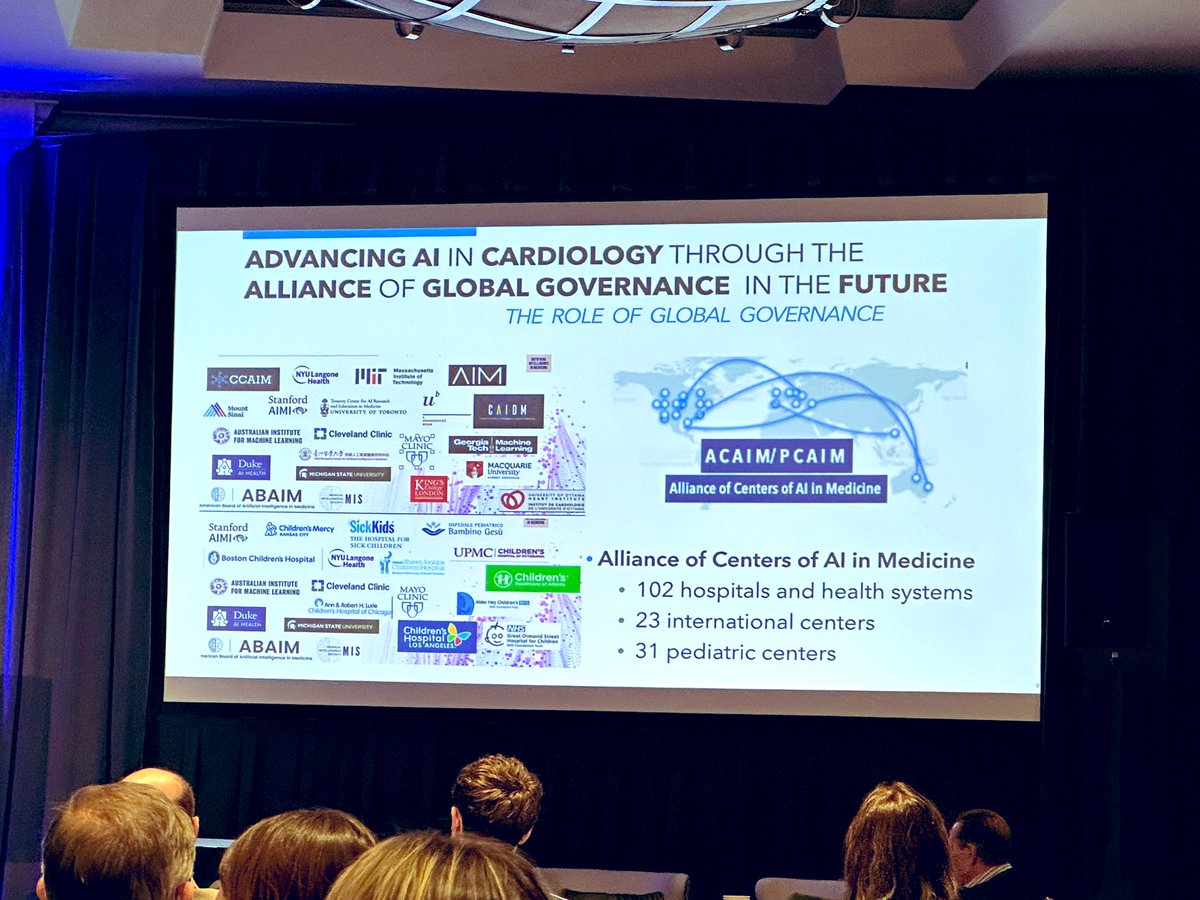 #AICARDIOLOGY2024 is off to a great start with keynote presentation by @AnthonyChangMD addressing the role of #AI governance in 🫀 @MayoClinicCV