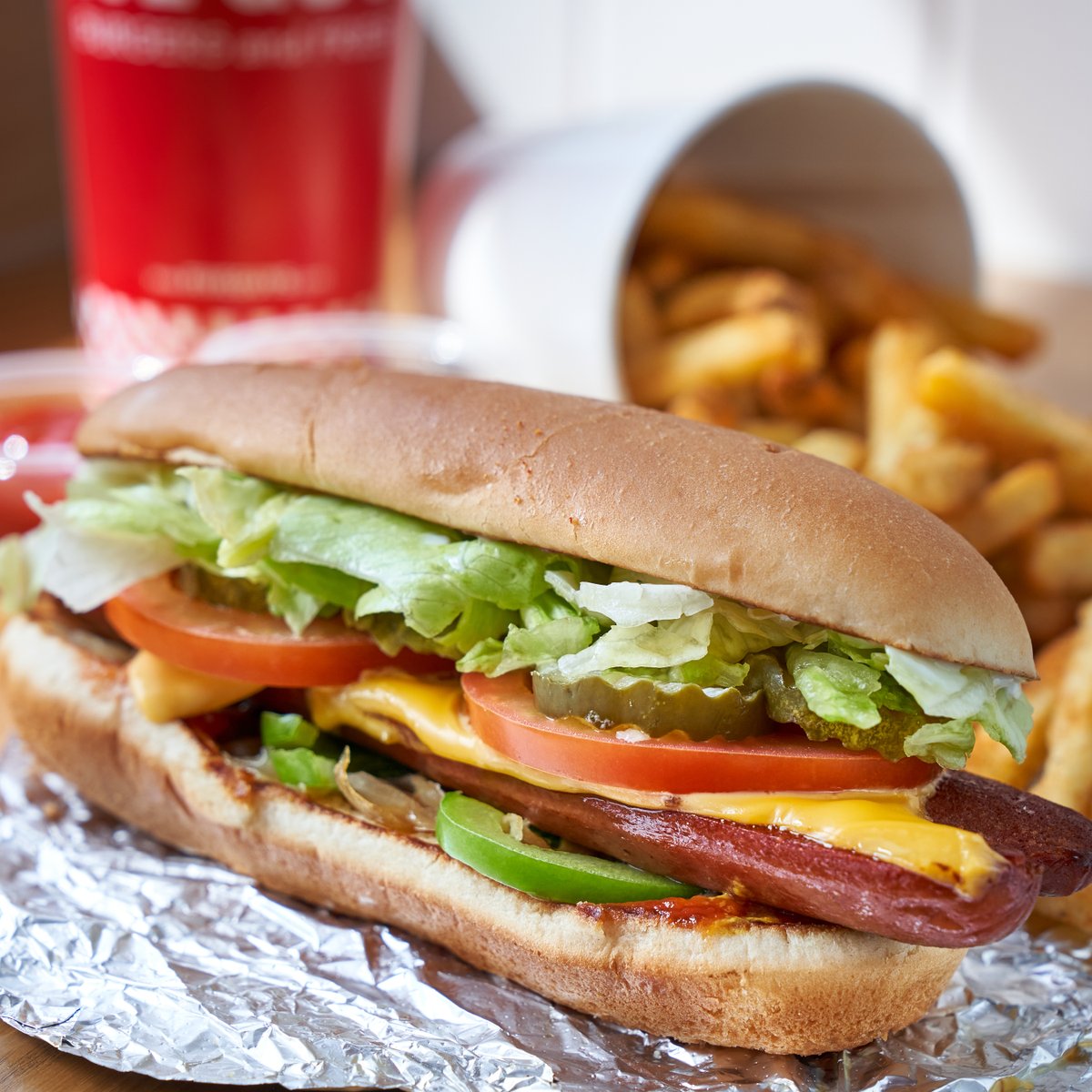 Worth the wait – every order is made fresh, just for you 🌭 

_____________

#bahraineats #fiveguys #hotdogtime
