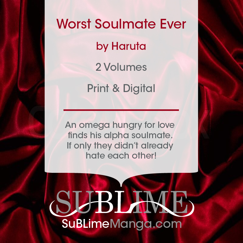 MangaAlerts's tweet photo. Sublime announced they licensed Worst Soulmate Ever by Haruta

• $12.99 MSRP

Scheduled for a physical &amp; digital release December 2024 https://t.co/tZClDVztKt