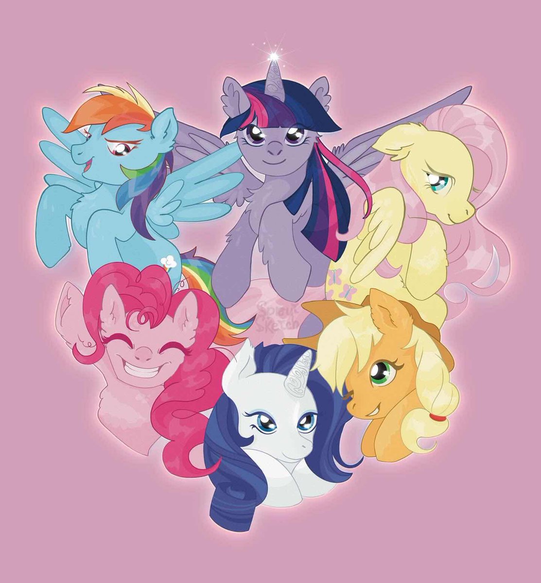 acornart_'s tweet photo. 💝💖Happy Valentines! I’m back from the dead (hopefully) with a redraw of my girls from Equestria! 
(Last picture is from 2018💀)
💜💛🧡🤍🩷🩵
#valentines #valentinesday #mlp #mylittlepony #art #fanart https://t.co/BlFvlyjXXy