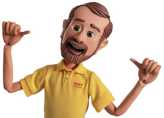 Bob started getting too old to look good on TV. Bobs Discount Furniture started using animated Bob in commercials. Just some advice for @JoeBiden