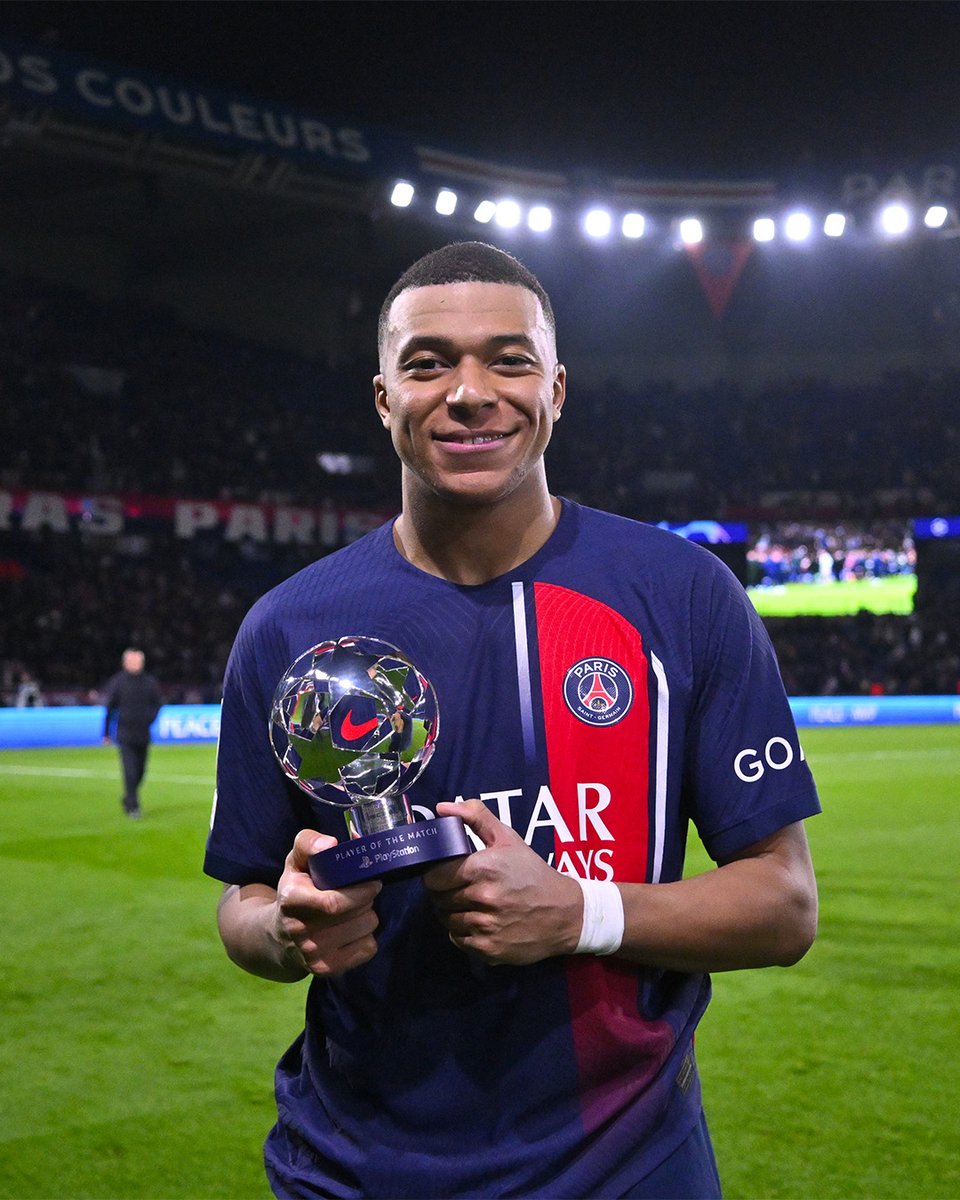 Kylian Mbappé a week ago, his season almost ended,but today he is the man of the match, and no one else can do it  👏💎⭐️

#PSGRSO
