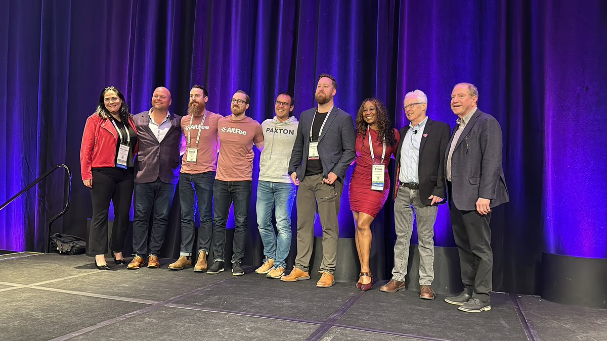 And the 2024 Start-Up Alley Winners are in!

3rd place: <a href="/paxtonai/">Paxton</a> 
2nd place: <a href="/SkribeAI/">Skribe</a> 
1st place: <a href="/AltFeeCo/">AltFee Solutions Inc.</a> 

Congratulations everyone!