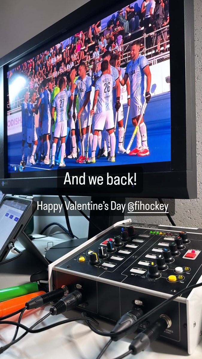 Back in the comms box for another <a href="/FIH_Hockey/">International Hockey Federation</a> #FIHProLeague24 battle!