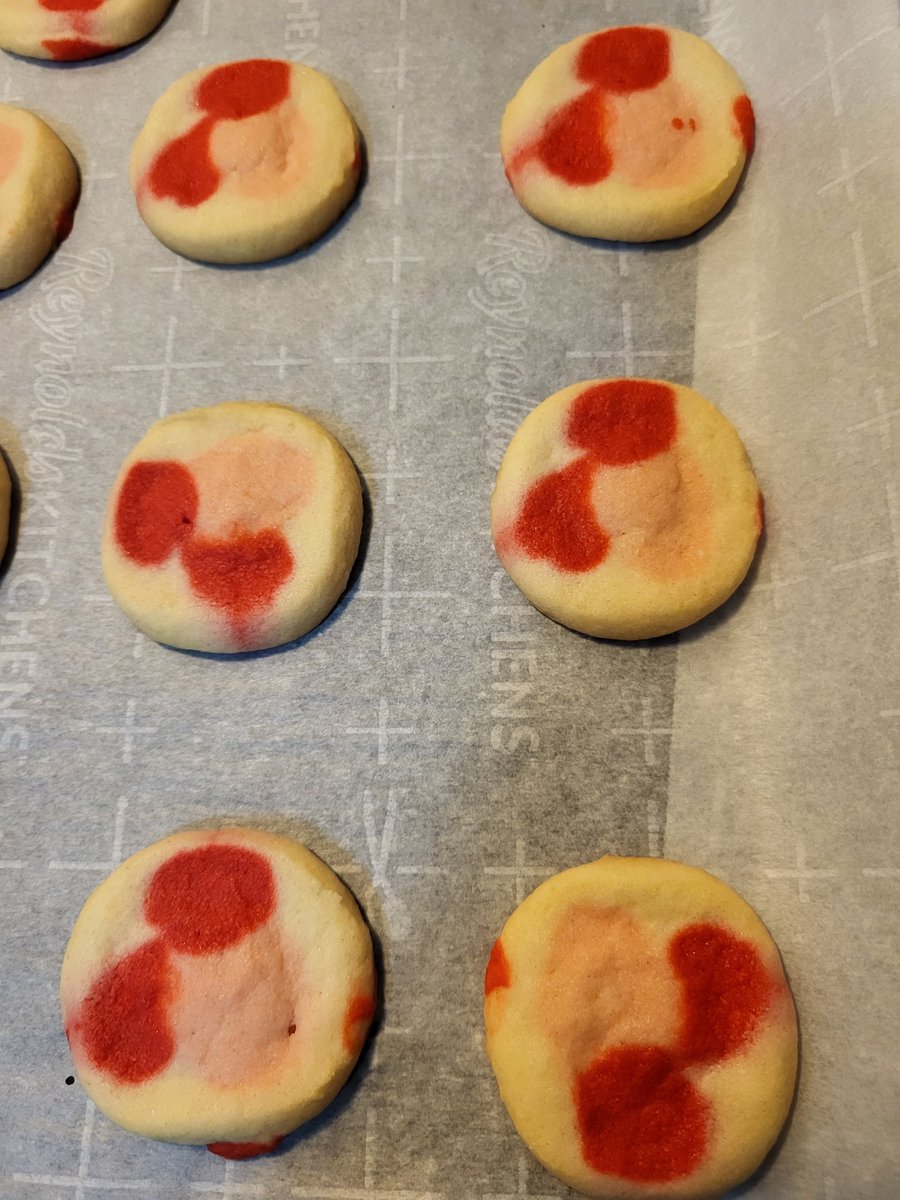 These heart cookies turned out rather blobby