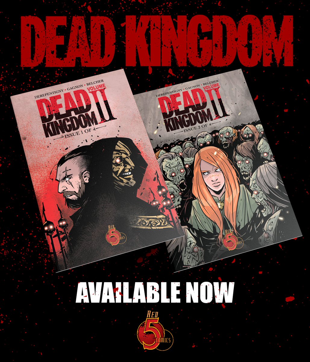 Dead Kingdom Volume 2 issues 1 and 2 are available today, just in time for Valentine's Day. From @red5comics @Comic_Con @Mtlcomiccon @ComicsLotusland @Sparks_Comics @Comics @Paul_thePullbox @blakesbuzz @ComicalOpinions @CBR @ComicCrusaders @TheComicon