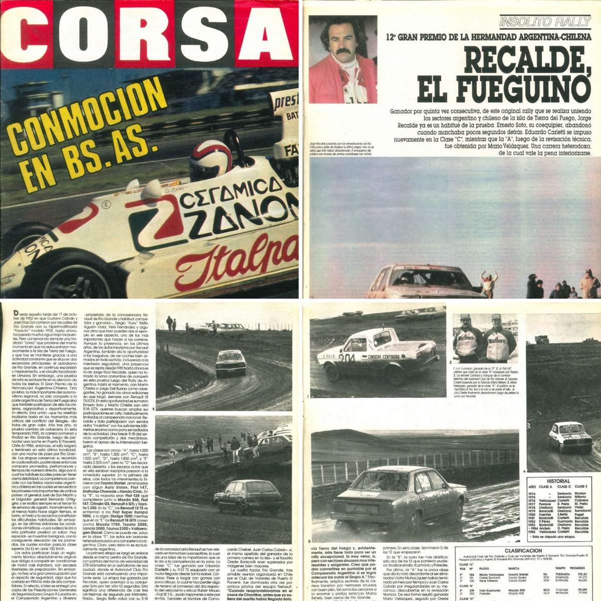 GpHistorico's tweet photo. Ordenamos nuestro archivo histórico e incorporamos esta revista Corsa del año 1985 que compartiremos en breve con todos Uds https://t.co/wxNv79BzYM