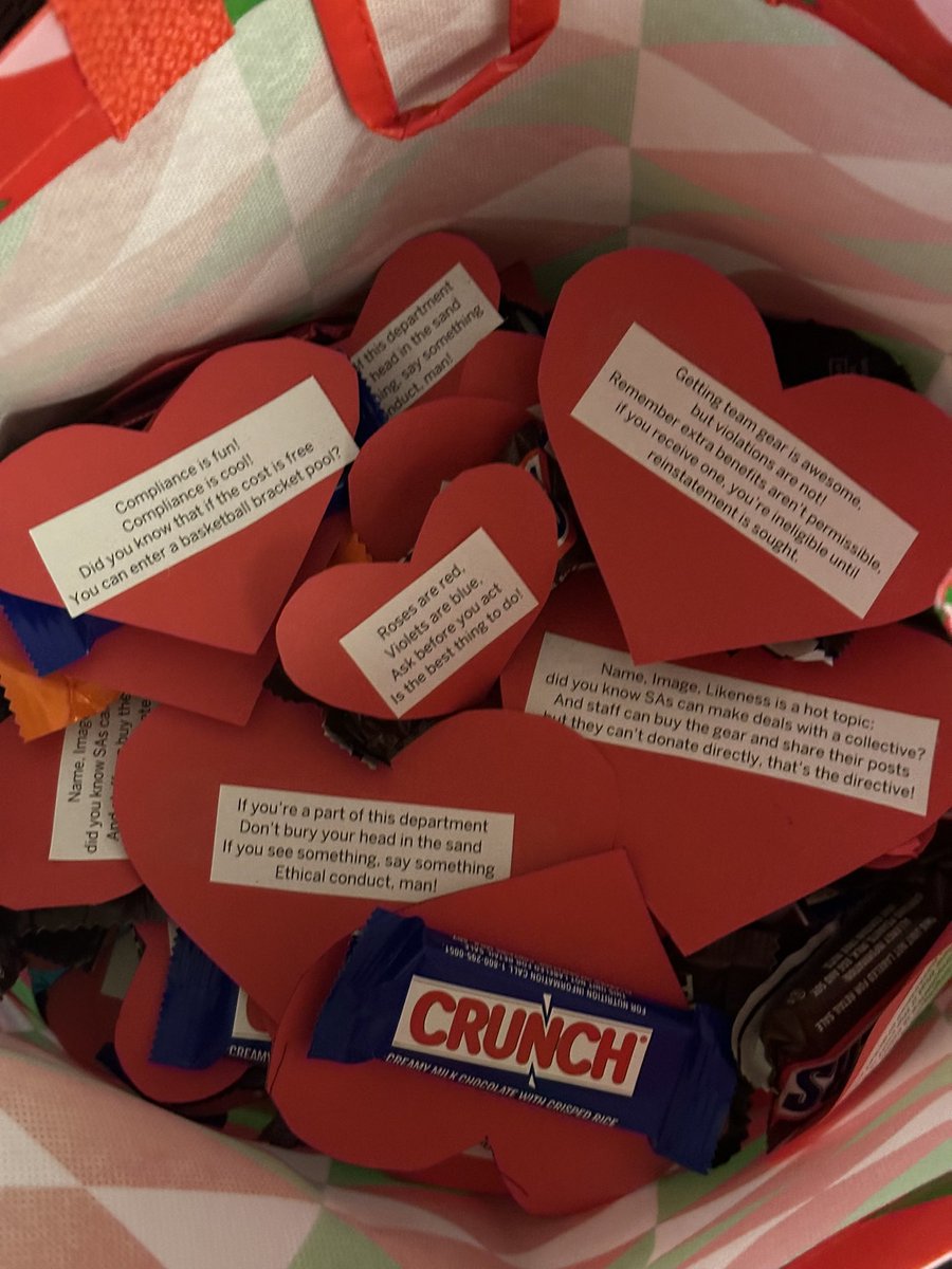 gracedabomb's tweet photo. Happy Valentine’s Day, @IUHoosiers! ❤️🤍❤️🤍

Love, Your Favorite Compliance Office 

P.S. shoutout to @RickerFields for the inspo https://t.co/0VFVukU1ad