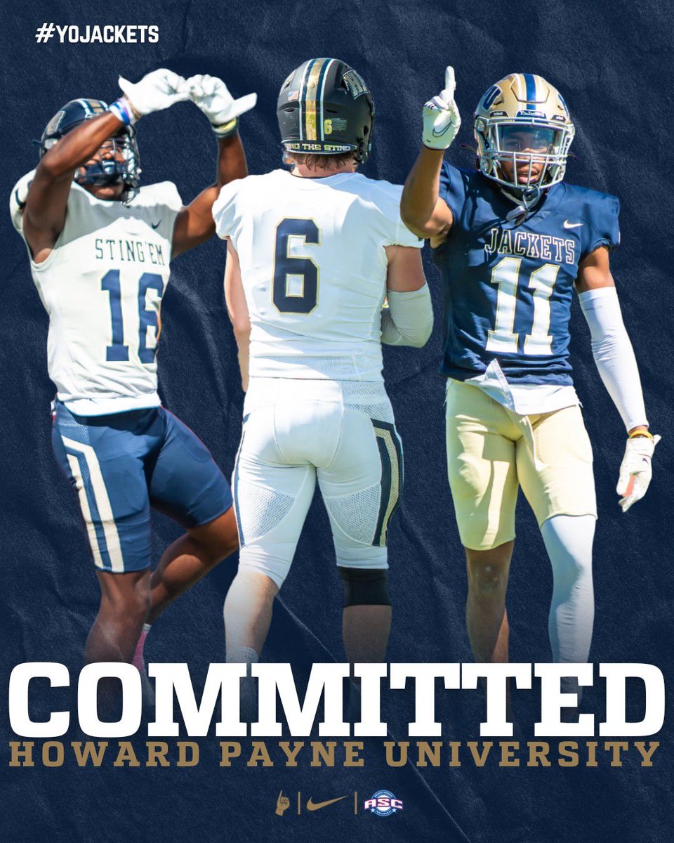 Extremely excited to say I’m continuing the next chapter of my life at Howard Payne university @CamSanders14 @Coach_DeLay @DBCoachForde @HPUFootball