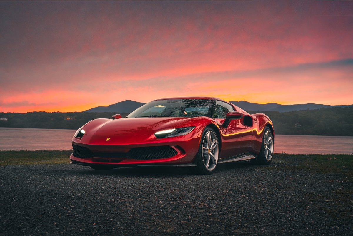 FerrariSeattle's tweet photo. Embracing the fiery hues of sunset with the unmatched elegance of the #Ferrari296GTB
https://t.co/PW7aaCJ7C9 | #ValentinesDay #FerrariLifestyle #FerrariPassion #luxurycars https://t.co/GNEsQZynao