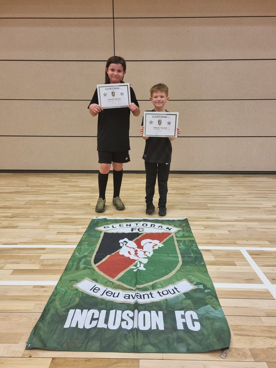 Lovely session with our youngest recruits tonight. Fun enjoyable, busy, exciting skillfully and didnt they work hard. Brilliant. Our Star of the day for effort and our Player of the day for team work.