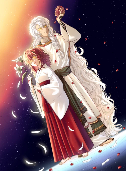 #FGO #ソロぐだ אני חבצלת השרוןשושנת העמקים久々の同人絵です…… 