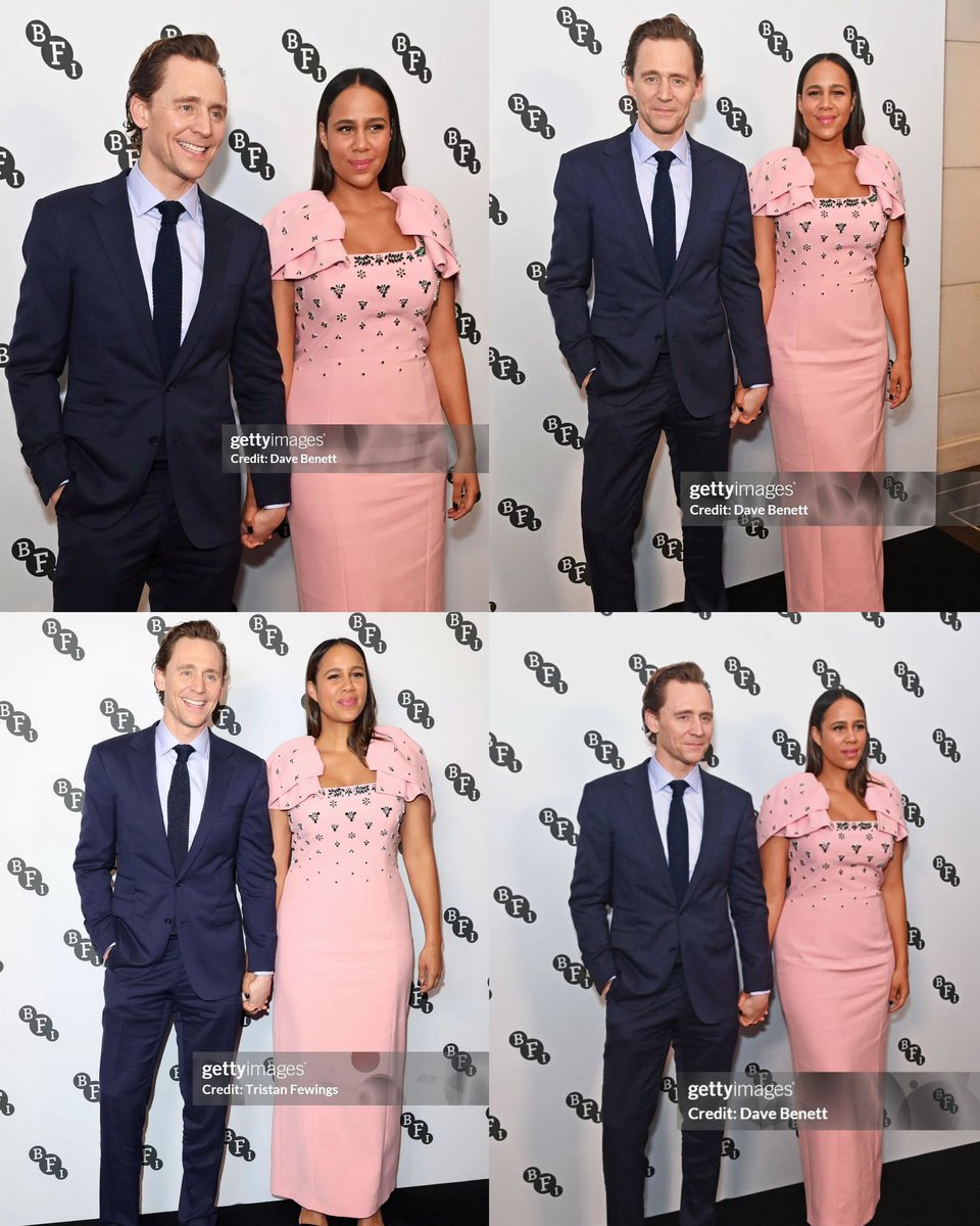 📸 |Tom Hiddleston and Zawe today at the BFI's annual dinner in London. Cr: bestoftwh