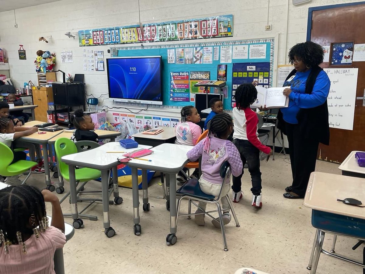 Ms Terry and Mrs. Gill Kindergarten Class has published a book”When I Grow Up”. They surprised Principal Fields with a copy of it today.