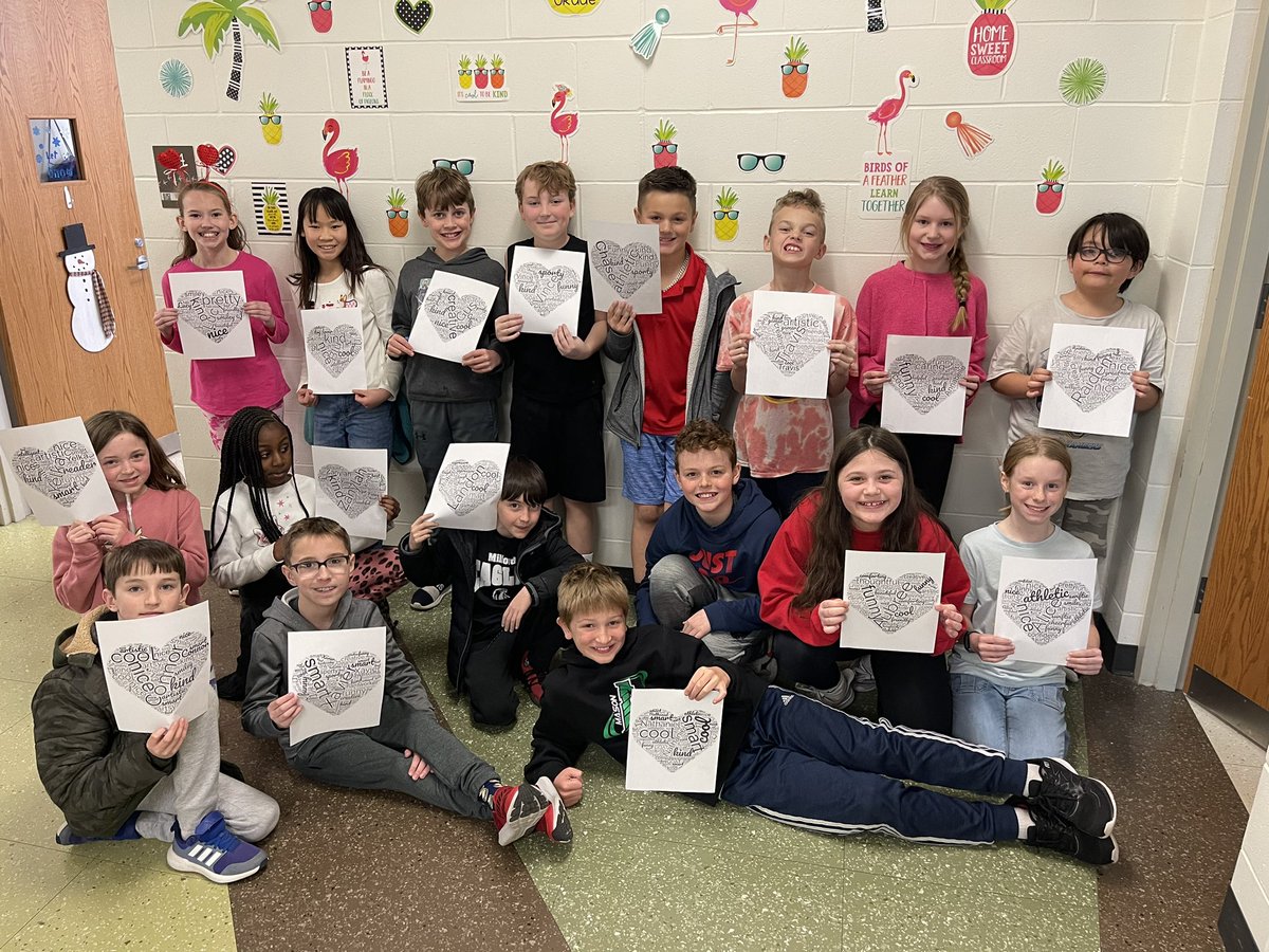 There’s a lot to love about our classmates! We filled each other’s hearts using compliment adjectives to describe them, now everyone has a reminder of how much they are loved! #HappyValentinesDay #LivingOurBEStLife