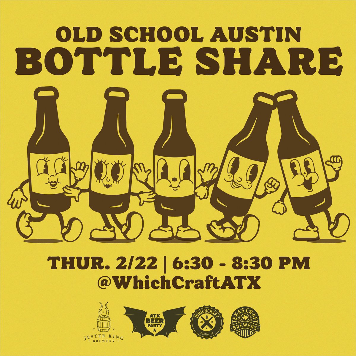ATXBeerParty (@atxbeerparty) on Twitter photo ALL ARE WELCOME to share vintage/special <a href="/jesterkingbeer/">Jester King Brewery</a> green bottles with our homies at <a href="/WhichCraftATX/">WhichCraft Austin</a> ! We’re raising funds for the <a href="/TXCraftBrewers/">Texas Craft Brewers Guild</a> Guild in the process! Dust off that 2016 Spon, anything else you’ve been waiting for the right time Thursday 2/22. ALL ARE WELCOME to share vintage/special <a href="/jesterkingbeer/">Jester King Brewery</a> green bottles with our homies at <a href="/WhichCraftATX/">WhichCraft Austin</a> ! We’re raising funds for the <a href="/TXCraftBrewers/">Texas Craft Brewers Guild</a> Guild in the process! Dust off that 2016 Spon, anything else you’ve been waiting for the right time Thursday 2/22.